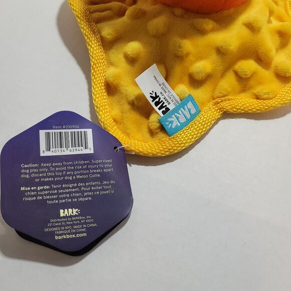 New Bark Box “ Smashing Pumpkin “ Halloween Dog Toy Smashed Jack-O-Lantern Fall - Picture 3 of 6